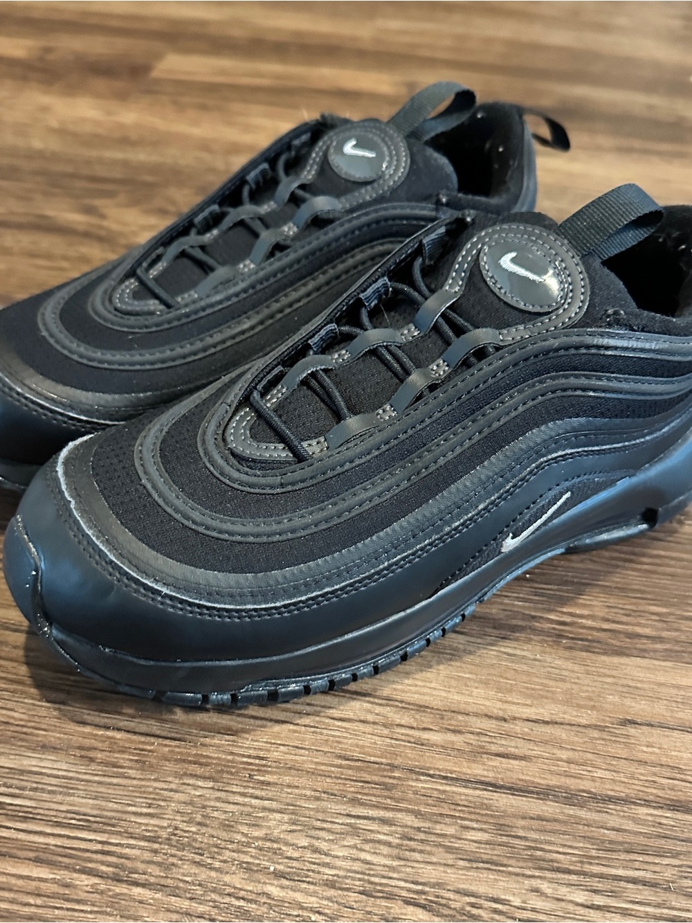 Nike Air Max 97 Unisex Kids Black Sneakers US 3Y EU 35 DR0638-011